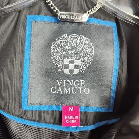 Vince Camuto Full-zip Vest Women's Size M Black Insulated Collared Quilted - Picture 6 of 8